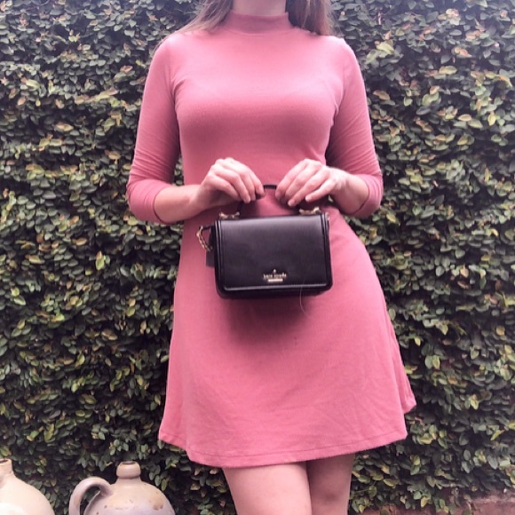 Kate Spade NWT Mini Black Leather Crossbody Bag - Picture 2 of 7